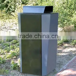 Arlau Outdoor Metal Steel Unique Trash Cans thumbnail-2
