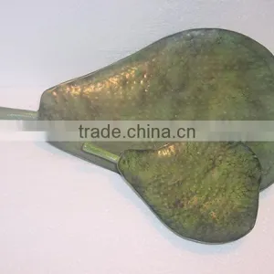 Designer Serving Platters,Leaf Shape Aluminum Serving Platter,Colored Serving Platter,Metal Serving Platters,Dishes thumbnail-1