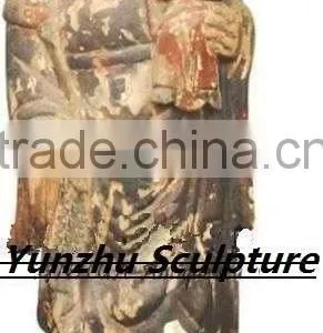 The Virgin Hug With The Son of God Antique Imitation Wooden Statue thumbnail-1
