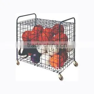 S6208 Metal Lockable Ball Storage Cart thumbnail-1