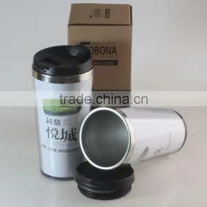 400ml Design Fashion Model, Stainless Steel Travel Mug ,stainless Steel Auto Mug thumbnail-1
