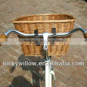 Removable Woven Wicker Bicycle Basket thumbnail-6