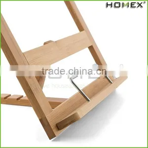 Bamboo Book Stand/ Cookbook Stand for Kitchen Homex-BSCI thumbnail-2