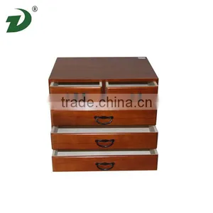 Wooden Storage Display Cabinet With Drawers Wooden Storage Cabinets With Wheels thumbnail-4