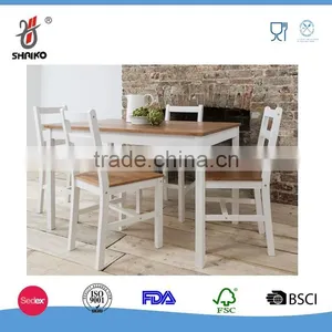 5-Piece Dining Set ,Solid Wood Table With 4 Side Chairs thumbnail-2