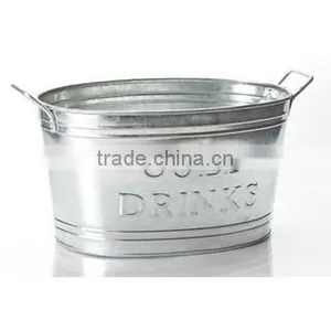 Wholesale Good Quality Full Color Painting Galvanized Best Ice Bucket thumbnail-1