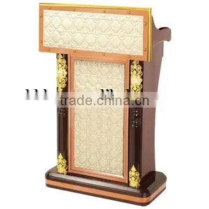 Wholesale Guangzhou Hotel Product Wholesalers Restaurant Supplies Wooden Conference Lectern Podium Wooden Church Rostrum T350 thumbnail-4