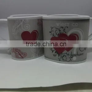 Novelty Items 11oz Heart Shaped Handle Ceramic Mug for Gift thumbnail-2