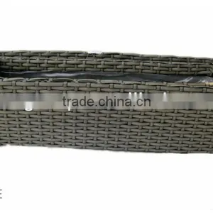 Rect. Shape PE Rattan With Liner Plastic Pot thumbnail-3