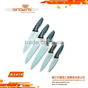 A3418 New Design Hot Sale High Quality Stainless Steel Kitchen Knife Set With Non-stick Coating thumbnail-3