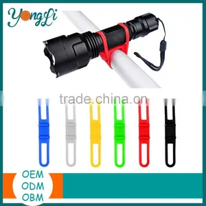 Silicon Bandage For Bicycle Tool Silicone Flashlight Mount Holder thumbnail-1