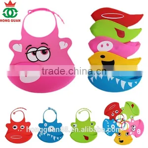 Best Sell High Quality Water-proof Cute Silicone Baby Bib thumbnail-6
