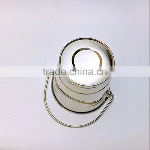 1.5L 15cm 18/8 SS304 Stainless Steel Mini Metal Pails Small Bucket thumbnail-6