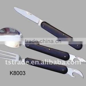2014 New Multi Tableware/Outdoor Tableware/Multi Knife/Pocket Knife Barbecue Tool Set Stainless Steel Tool K8003 thumbnail-1