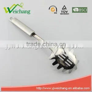 WCJ646 Stainless Steel Utensil SPAGHETTI SERVER Pasta Fork Welding High Quality Mirror Finishing thumbnail-2