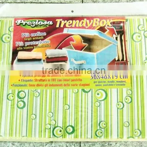 Folding Delicate Print Non-woven Fabric Perfume Storage Box thumbnail-1