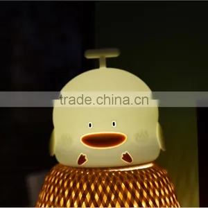 UCHOME Creative 7 Colors Change Silicone Cute Gift Night Light Kids LED Night Lamp Night Lights For Baby thumbnail-2