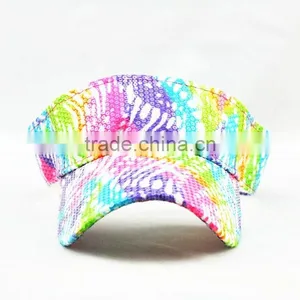 Custom Embroidery Colorful Sport Sun Hat Of Women thumbnail-2