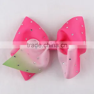 8 Inch Boutique Ribbon Hair Bows For Baby Girls thumbnail-2