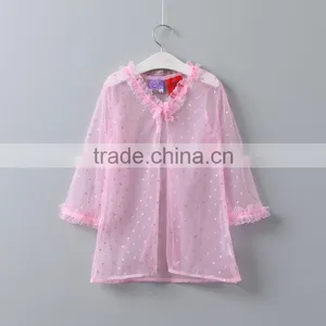 2017 Wholesale Cheap Girls Net Cape Dress Sun Protective Clothing for Little Girls thumbnail-1
