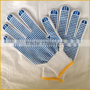 PVC Dotted Cotton Working Gloves From Shenzhen Suppier thumbnail-1