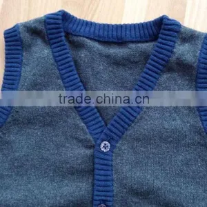 Boys Cardigan Autumn V-neck Vest Basic Geometric Diamond Patchwork Childrens Clothing Kids Jackets Sweaters for Kid Pull Garcon thumbnail-2