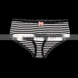 Women Retro Yarn-dyed Panties Underwear thumbnail-2