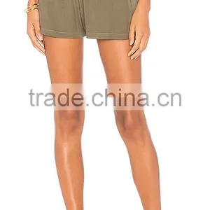 MGOO Casual Wear Nylon Running Pants For Women High-Waisted Drawstring Dri Fit Shorts Wholesale thumbnail-2