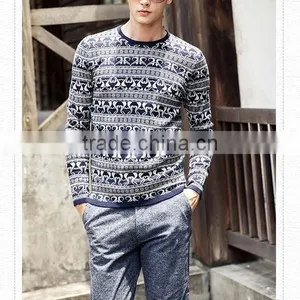2014-2015 High Fashion Men's Jacquard Pullover Sweaters thumbnail-1