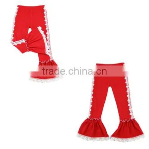 Wholesale Little Girls Boutique Clothes Persnickety Kids Baby Ruffle Pants Children Ruffle Lace Pants thumbnail-6