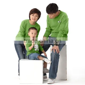 Green Cotton Printed Family Fleece Sweatshirt thumbnail-1