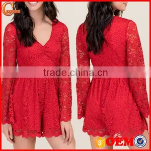Sexy Long Sleeve Lace Club Rompers Jumpsuits Women 2016 thumbnail-1
