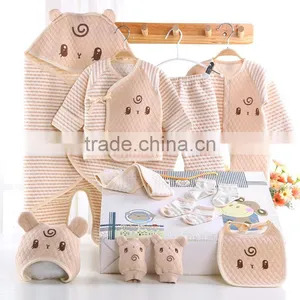 Wholesale 100% Organic Cotton 13 Pieces Sets of Baby Clothing Sets Gift Box for Newborn Girls Boys thumbnail-1