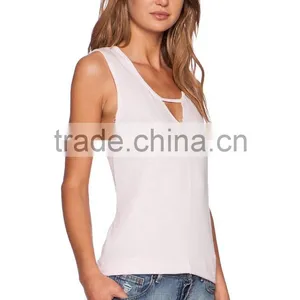 Triangle Cut-out Hot Girls Sexy Tank Top thumbnail-2