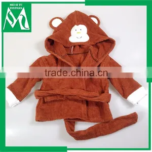 100% Cotton Baby Yellow Duck Bathrobe Hooded Animal thumbnail-1