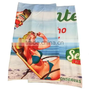 Heat Transfer Print Microfiber Beach Towel With Yourdesign Custom Beach Towel thumbnail-1