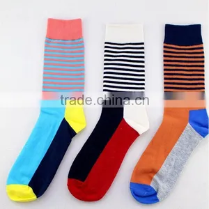 High Quality Dress Man Tube Socks With Strip, Diamond, Man Dress Business Socks thumbnail-1