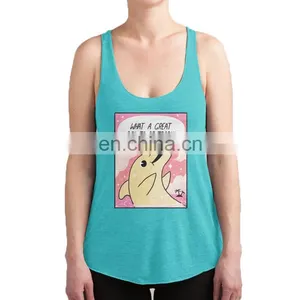 OEM Woman Clothing 2017 Latest Summer Design Yoga Sports Gym Stringer Tank Top Custom Designn in Bulk thumbnail-3