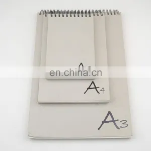 150gsm 60 Sheets Peforated Wire Bound Grey Hard Cover A3 Sketch Pad thumbnail-6