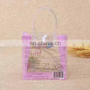 Eco-friendly Square Pvc Bag Clear Custom Gift/jelly/toys/cloth Packaging Bag With Handle thumbnail-3
