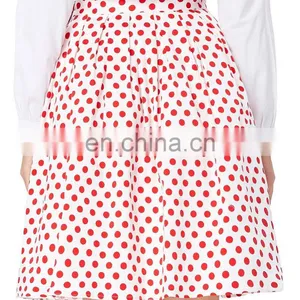 19 Colors ! Grace Karin Cheap Occident Short 50s Retro Vintage Cotton Fraric Skirt CL6294-10# thumbnail-4