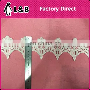 Fashion 2016 Milk Silk Embroidery Lace Trimmings Fancy Embroidery Lace Trim,embroidered Bridal Lace Trim thumbnail-5
