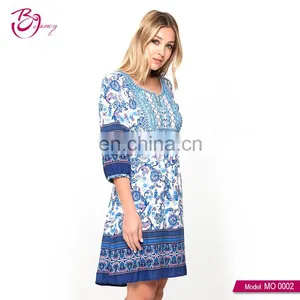 Guangzhou High End Popular Style Ladies Wear Retro Elegant Dress thumbnail-3