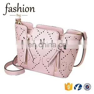 CR on Time Delivery Guaranteed Handbags Latest Model With Tassels Long Strap Shoulder Bag Beautiful Pink Color Hollow Bag thumbnail-5