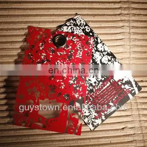Custom Printed Paper Hang Tag With Eyelet for Clothing thumbnail-3