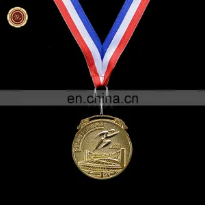 Wr Customized Sports Competition Medal Quality Metal Medal With Ribbon Wholesale thumbnail-2