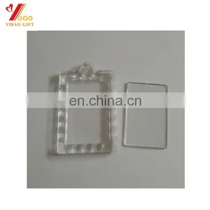 2017 Wholesale Cheapest Cheap Custom Shape Blank Acrylic Keychain thumbnail-3