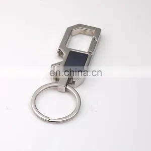 Multi Tool Metal Carabiner Bottle Opener Keychain Printed Logo Key Chain thumbnail-2