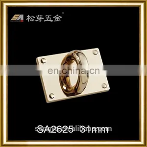 Fashionable Gold Plated Metal Accessory For Ladies Bag, Custom Gold Metal Arch Bridge For Bags, Zinc Alloy Metal Fitting thumbnail-3