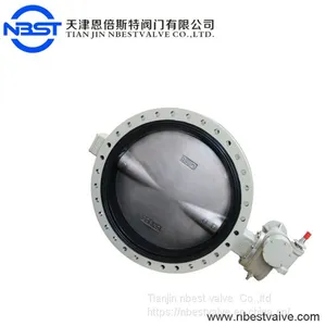Drilling Rigs Water Treatment Butterfly Valve U Flange Type Worm Gear Operated thumbnail-5